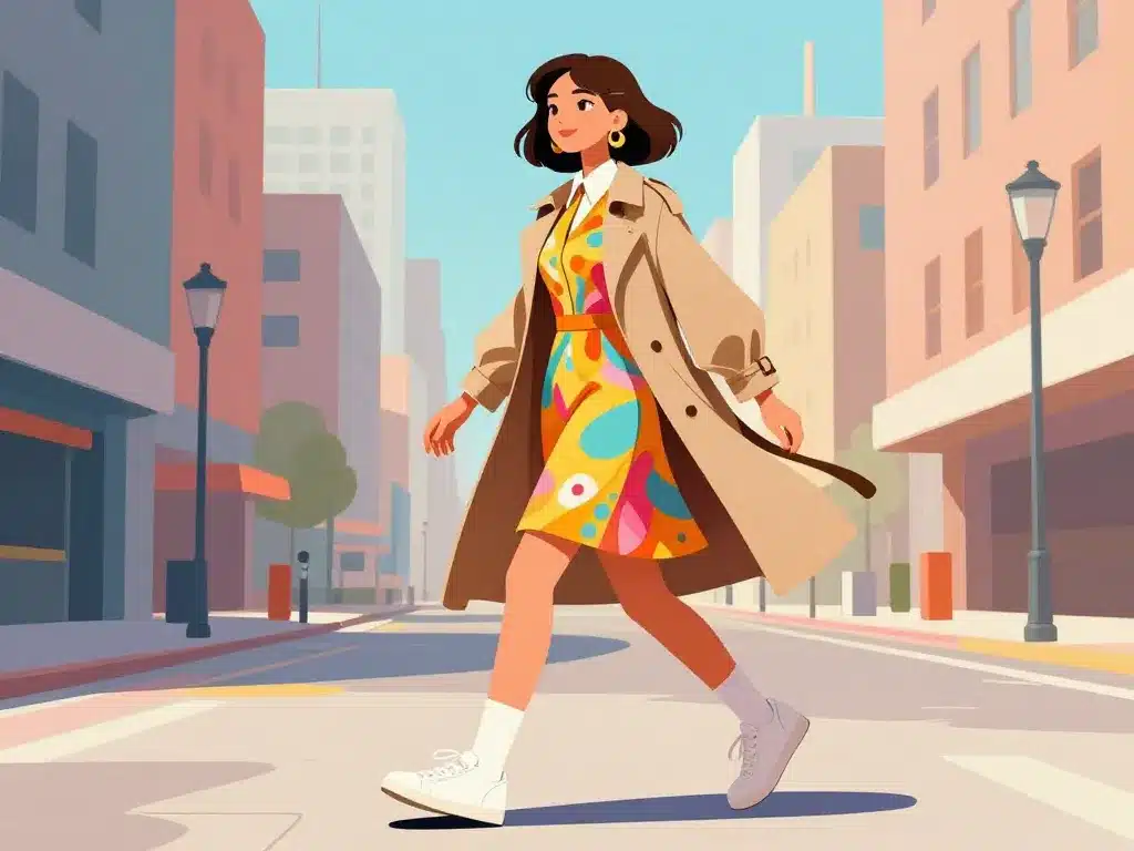 année 60 robe style moderne au quotidien