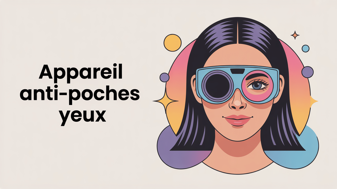 appareil anti-poches yeux avis illustration moderne contour