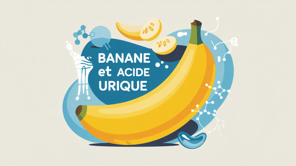 illustration banane et acide urique santé
