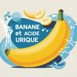 illustration banane et acide urique santé