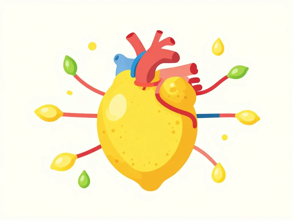 citron dangereux pour le cœur illustration effet cardiovasculaire