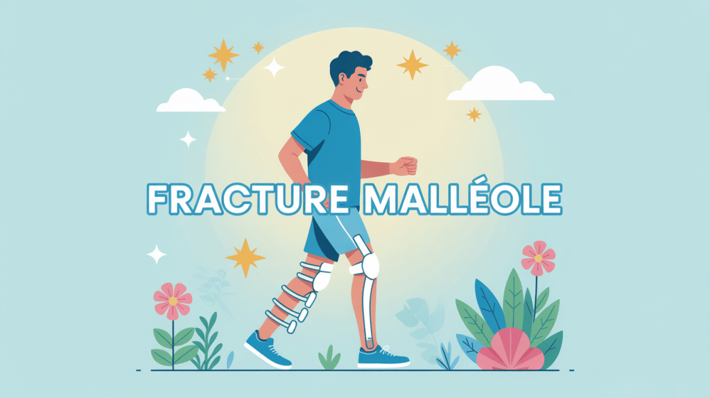 illustration récupération combien de temps pour marcher apres fracture malleole