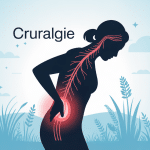 Illustration de douleurs cruralgiques trajet nerf et soulagement