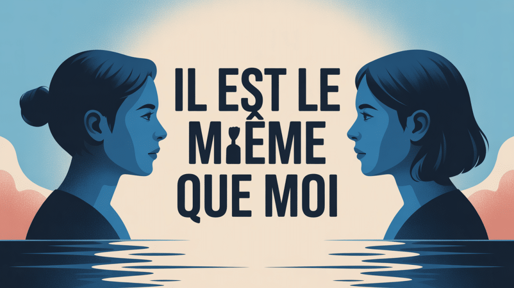 illustration ressemblance il est le même que moi
