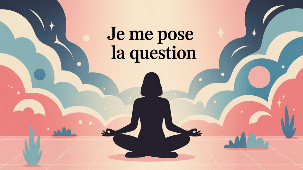 je me pose la question introspection silhouette méditative