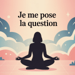 je me pose la question introspection silhouette méditative