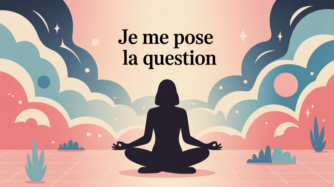 je me pose la question introspection silhouette méditative