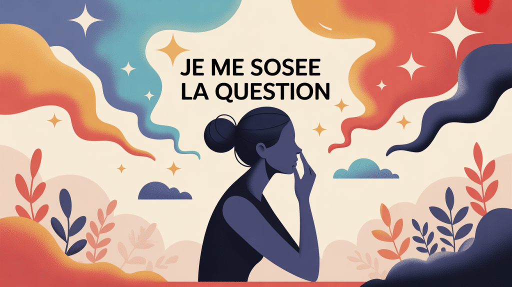 je me suis posée la question introspection illustration