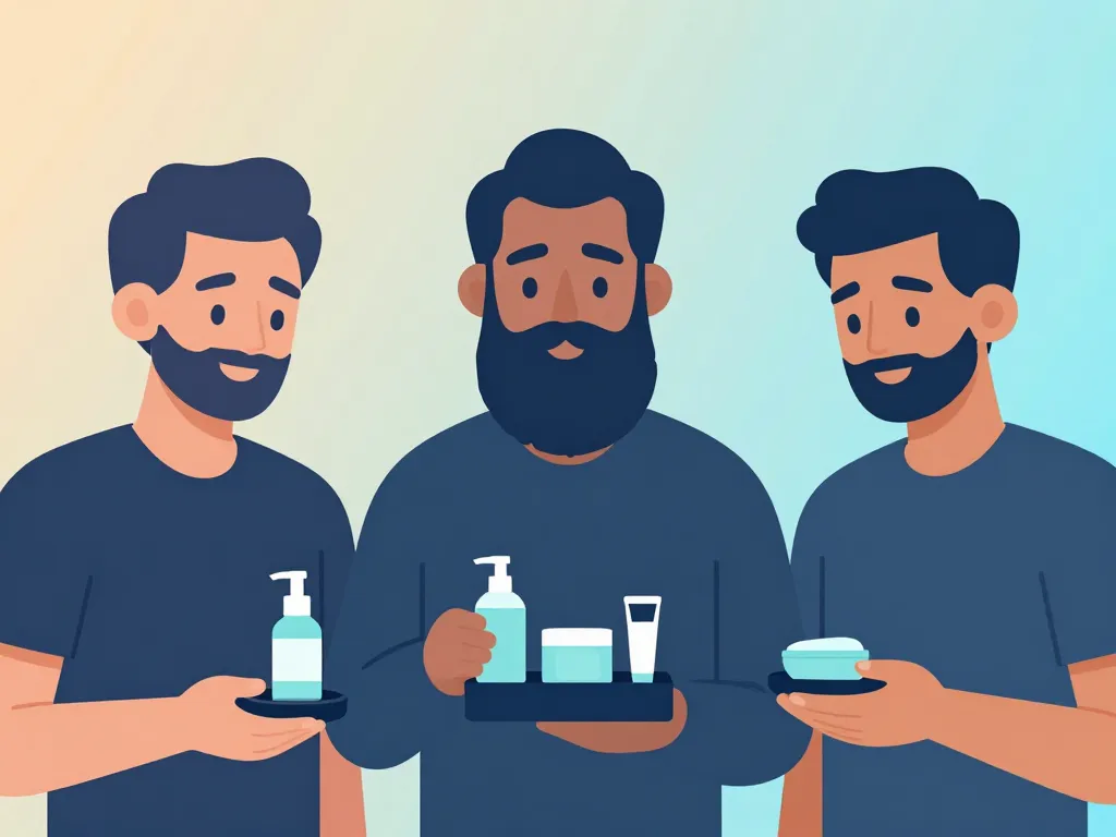 kit barbe homme kit adapté barbe courte longue peau sensible