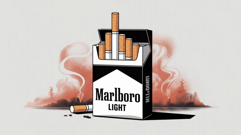 Image de paquet marlboro light risques santé