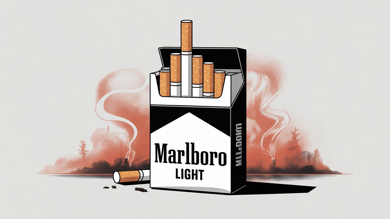 Image de paquet marlboro light risques santé