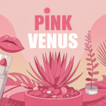illustration globale pink venus plantes maquillage deco