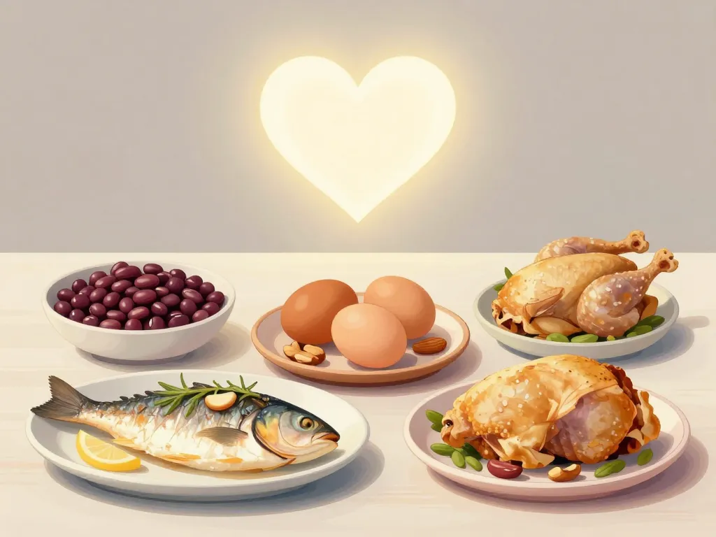 repas équilibré protéine et prévention cœur