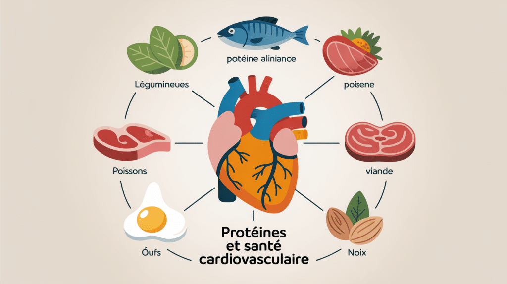 lien protéines aliments et santé du cœur