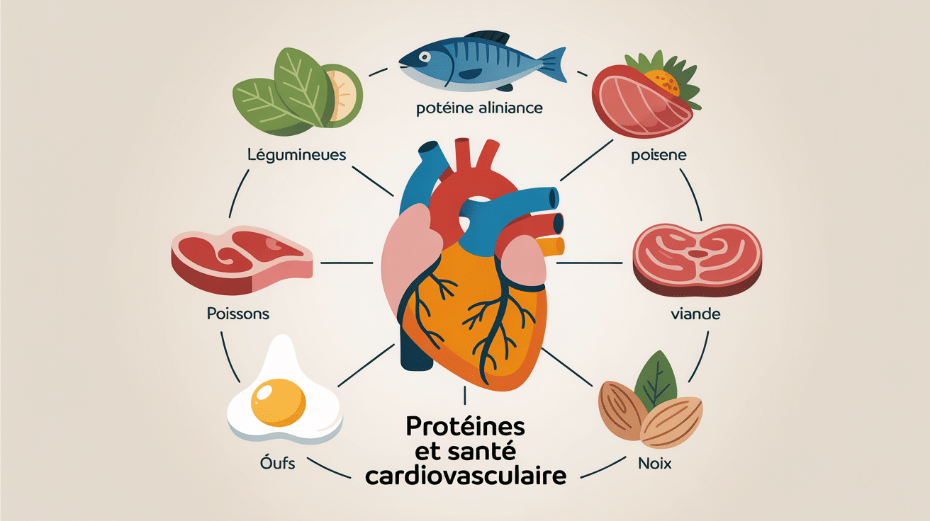 lien protéines aliments et santé du cœur