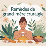 Remède grand-mère pour cruralgie avec bouillotte et plantes