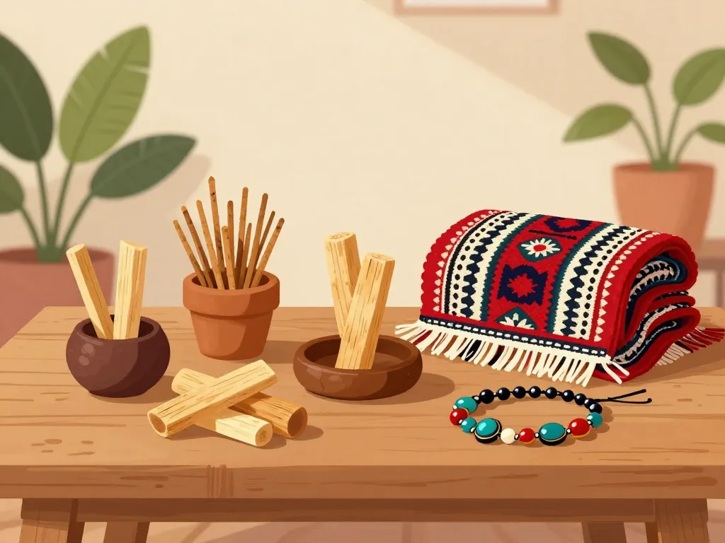 Produits phares rituels artisanaux Sachamama Store exposés