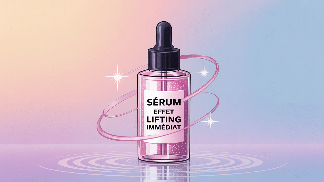 sérum effet lifting immédiat avis flacon élégant soin beauté