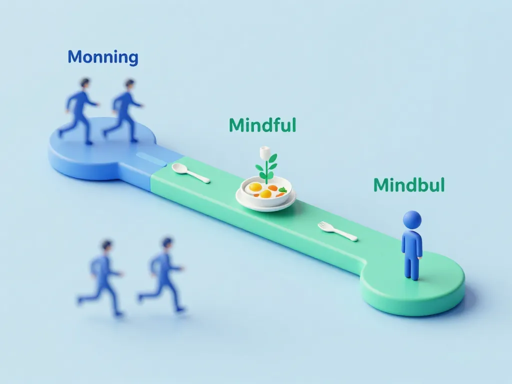concept diagramme slow life étapes quotidiennes