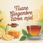 tisane gingembre citron miel bienfaits tasse fumante gingembre citron miel