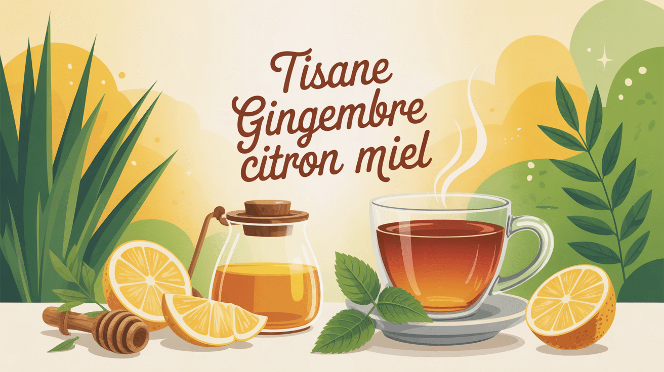 tisane gingembre citron miel bienfaits tasse fumante gingembre citron miel