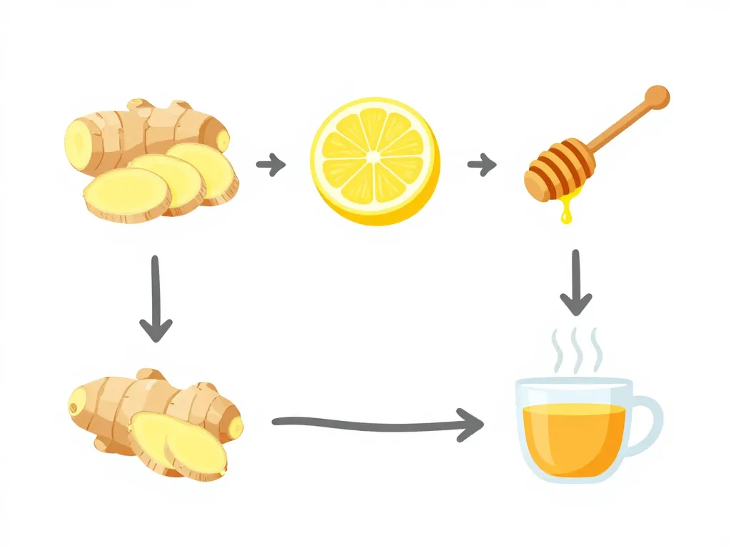 tisane gingembre citron miel bienfaits étapes préparation