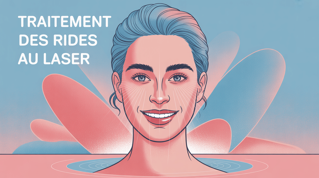 traitement des rides au laser avis illustration visage rajeuni
