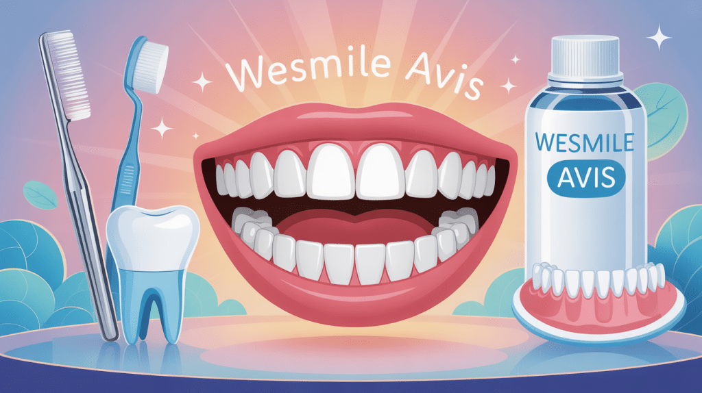 wesmile avis illustration kit blanchiment dentaire moderne