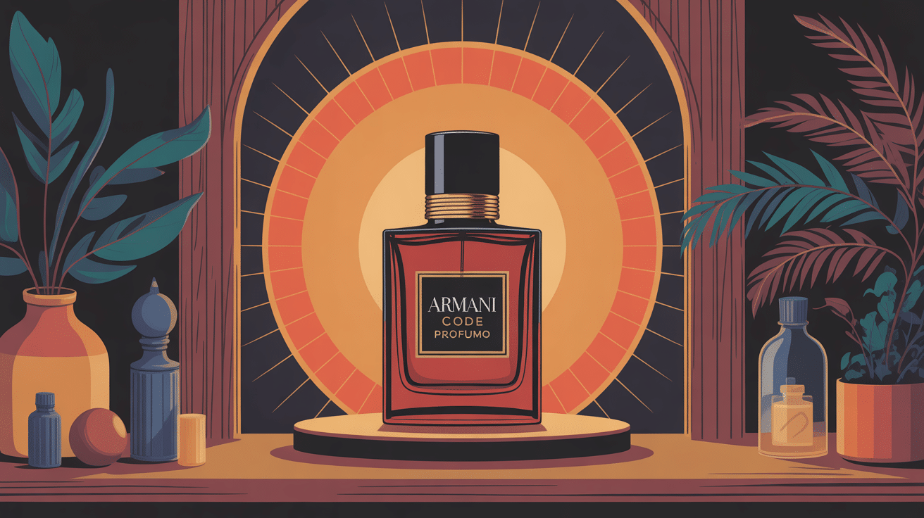 armani armani code profumo flacon ambiance élégante moderne