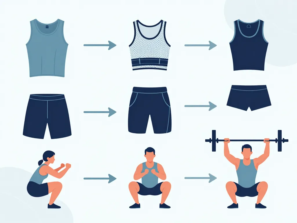 Diagramme choix vêtements muscu techniques