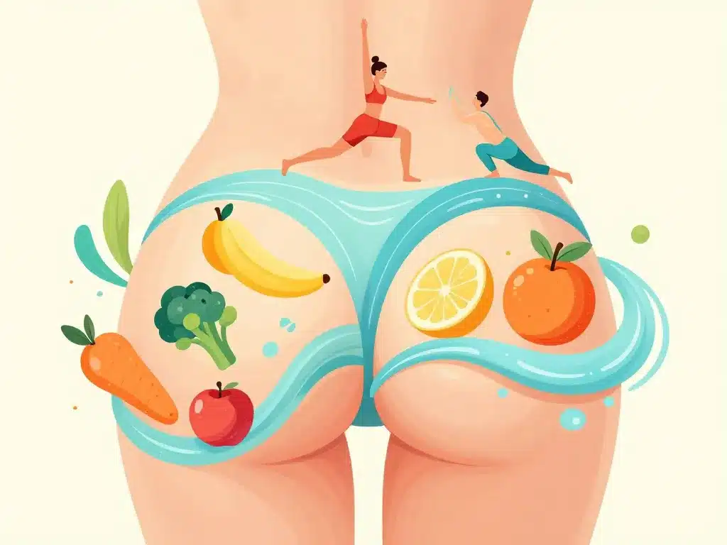 cellulite fessier avant apres sport alimentation soins