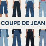 illustration coupe jean silhouettes emblématiques