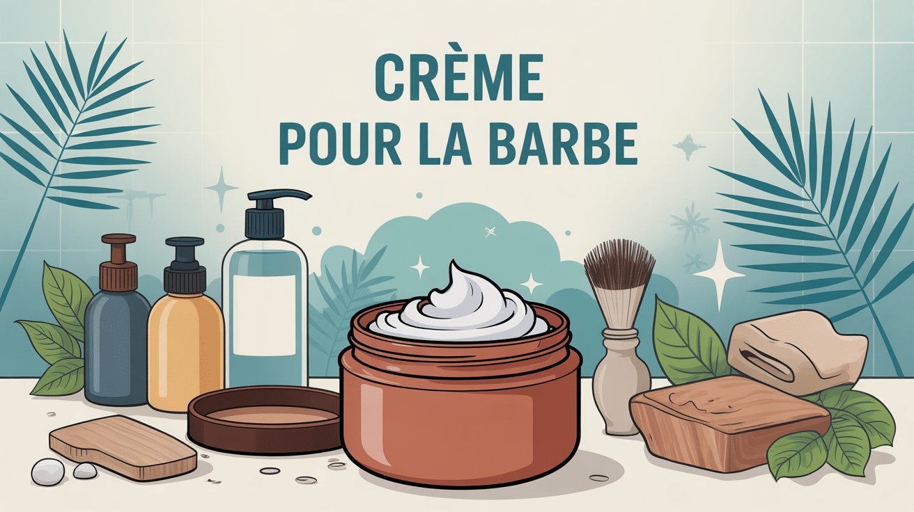pot creme pour la barbe ingredients naturels salle de bain