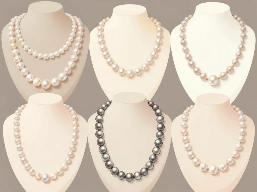 types de collier de perles freshwater akoya tahiti