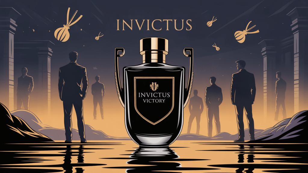 illlustration centrale invictus victory parfum homme