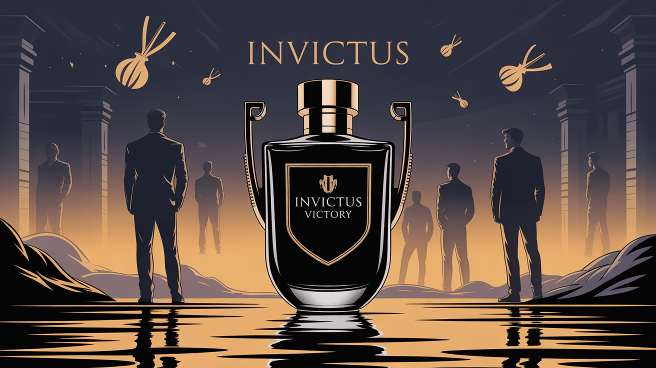 illlustration centrale invictus victory parfum homme