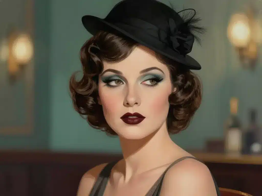 coiffure maquillage femme peaky blinder style années 1920