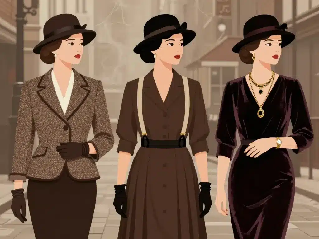 tenue femme peaky blinder accessoires mode années 20