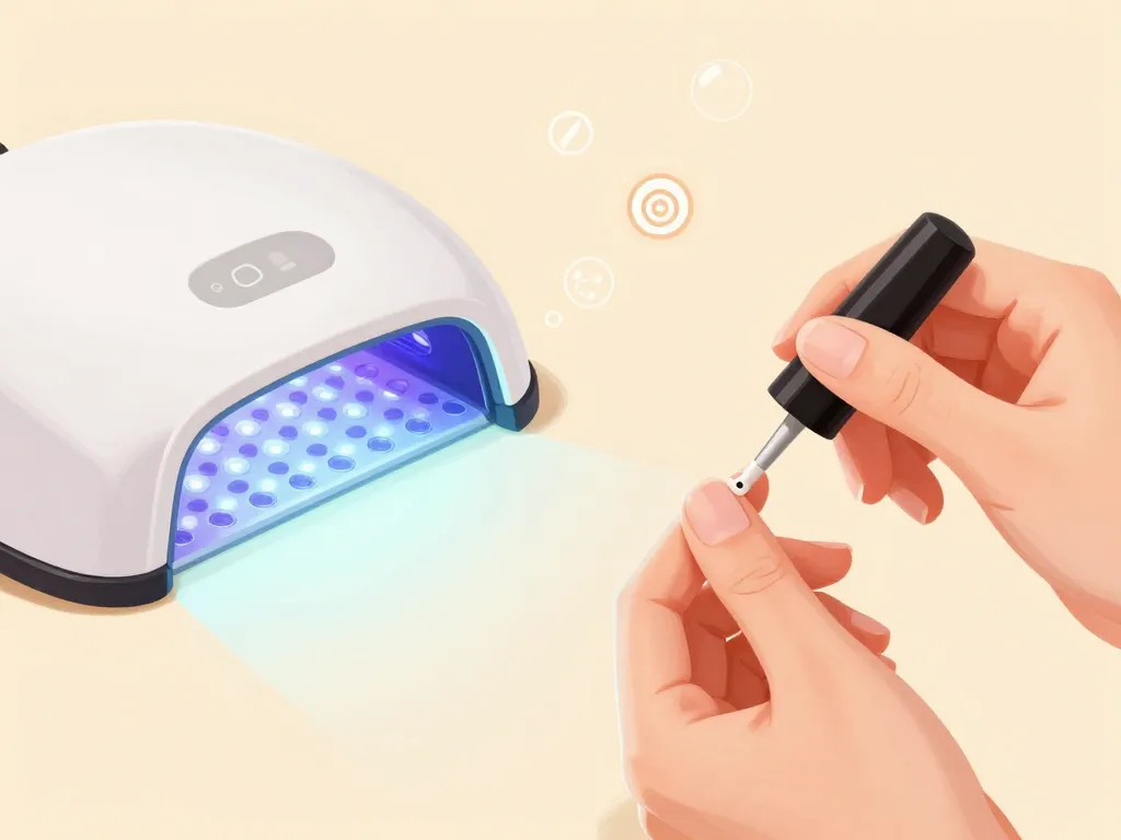 No wipe top coat application correcte sous lampe