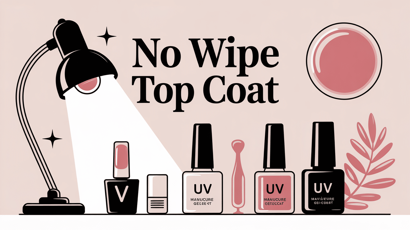 No wipe top coat ongles brillants lampe UV