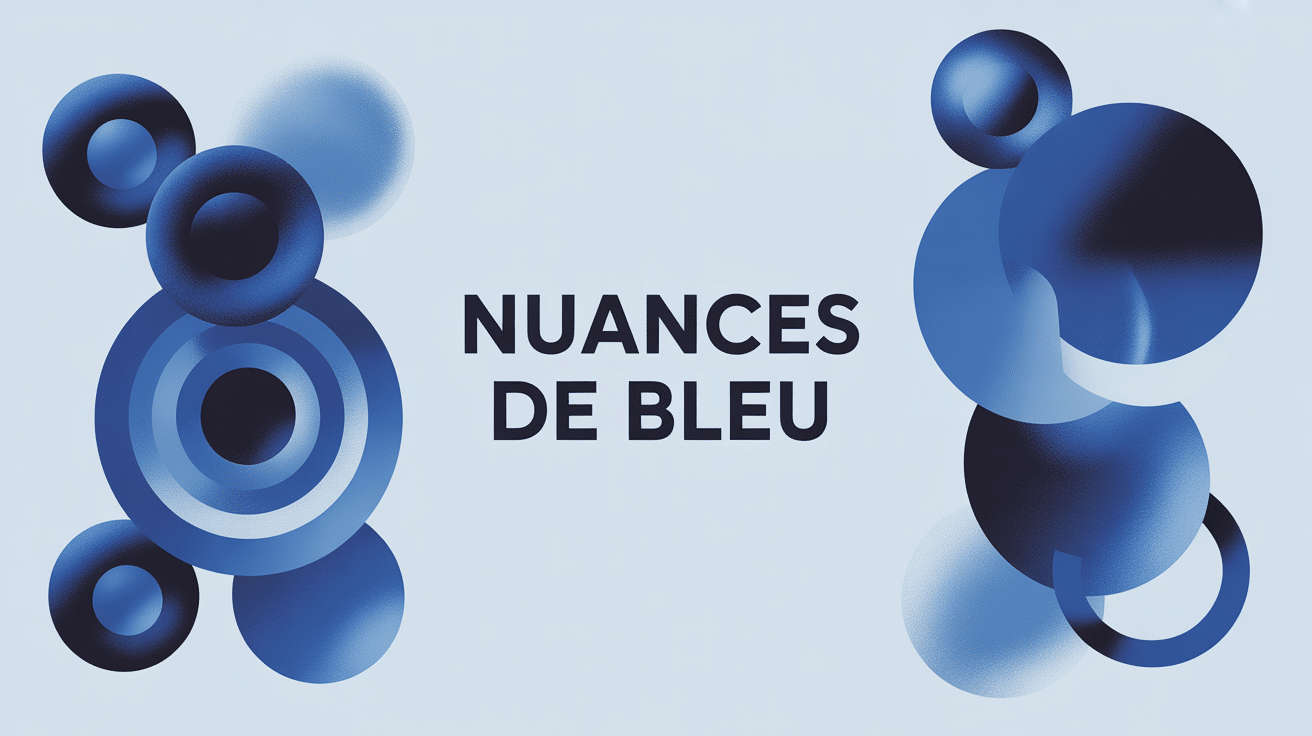 Illustration nuance de bleu top 7 décoration mode design