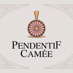 Illustration pendentif camee style classique moderne