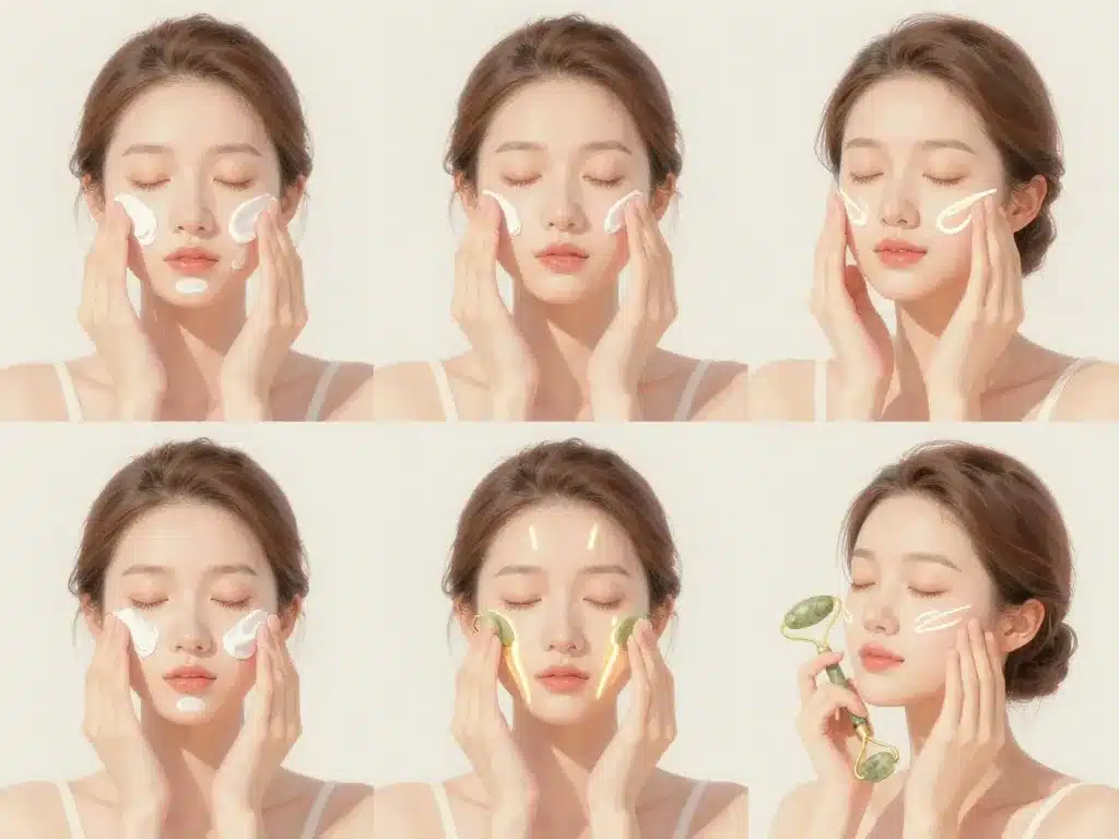 soins naturels retendre la peau du visage routine