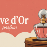 illustration reve d'or parfum flacon vintage