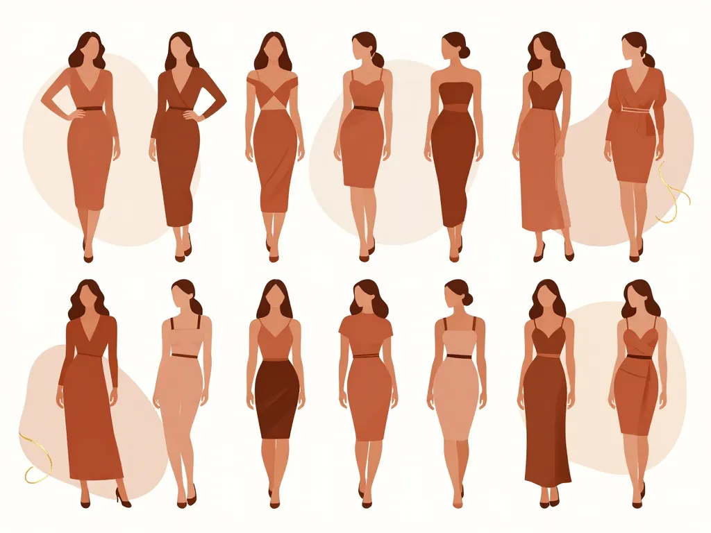 robe soiree terracotta silhouette style