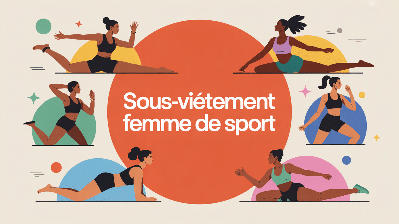 Illustration femmes sport en sous vetement femme de sport