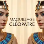 Cleopatre maquillage yeux eyeliner doré