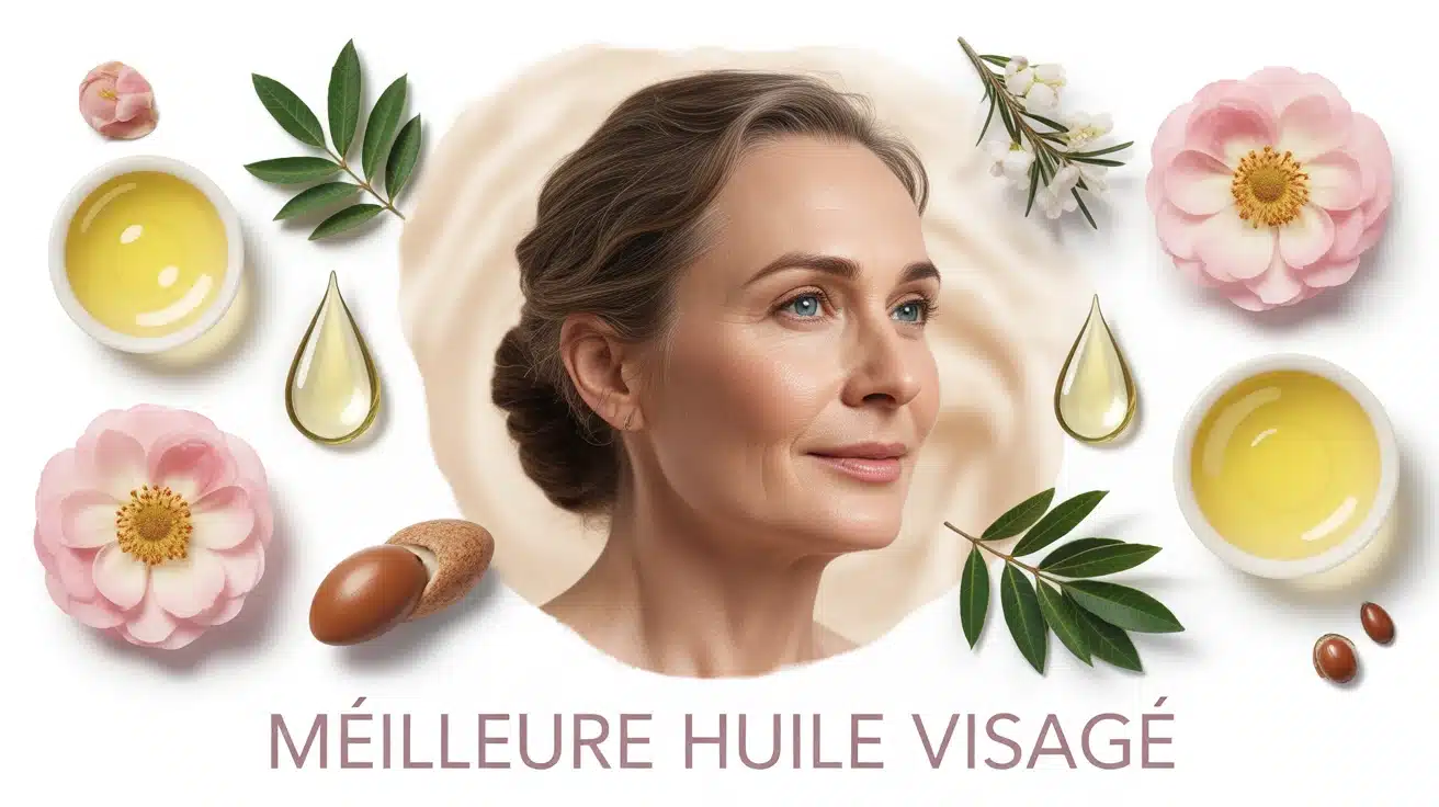meilleure huile visage peau mature femme