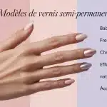 modèle vernis semi permanent sur ongles femme