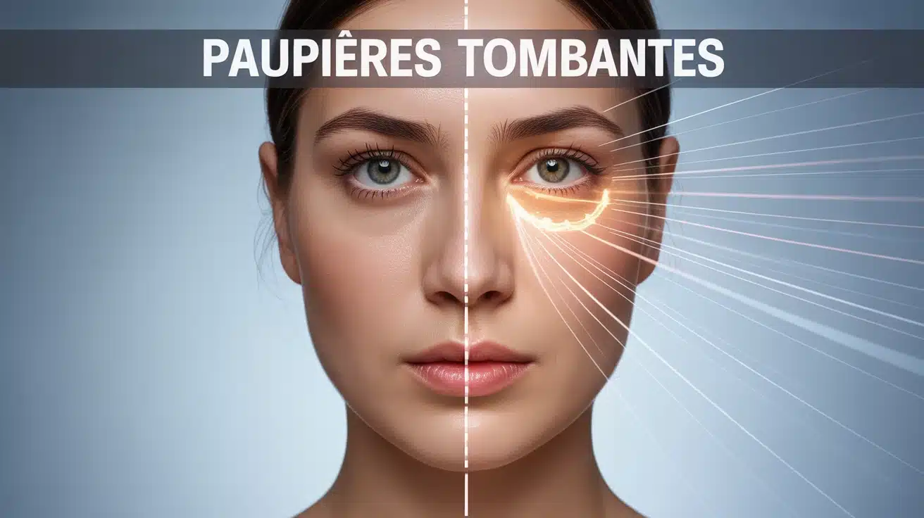 paupières tombantes photos visage femme avant après